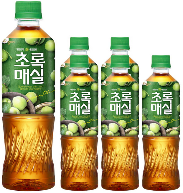 웅진 초록매실 500ml, 6개