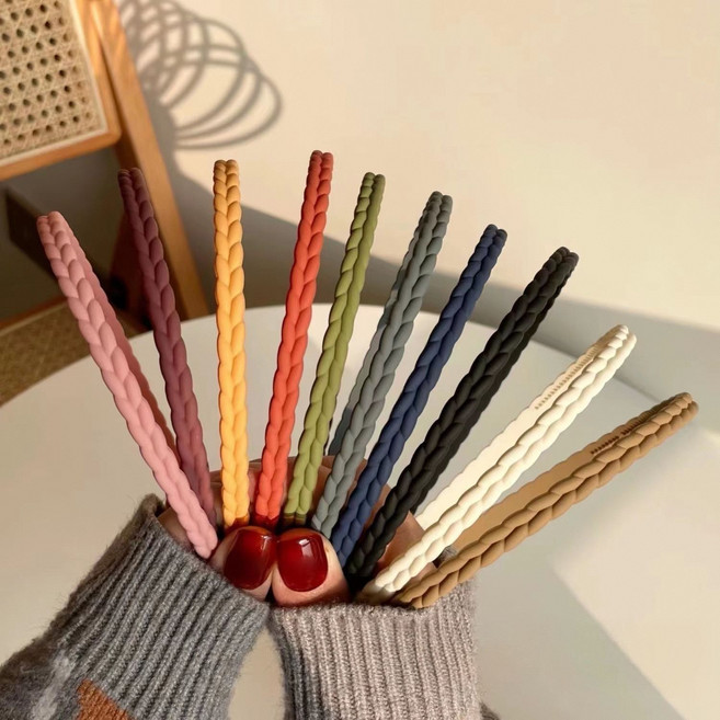 슬림 세안용 10P 헤어밴드 여성 앞머리 고정 데일리 머리띠 FS119