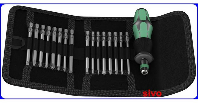 德國Wera KK-60 全方位多功能起子組 17件組 附工具包 公司貨, 1個