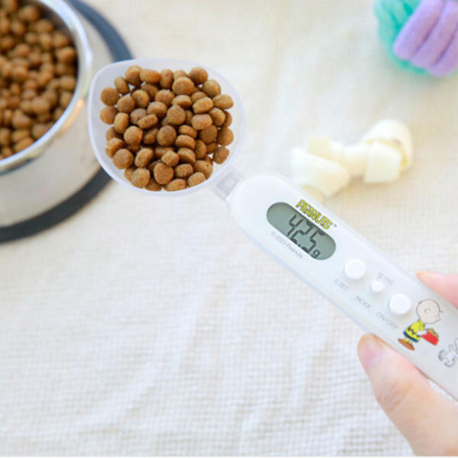 스누피 반려동물 사료스푼 저울, 1개, 우드스탁과스누피