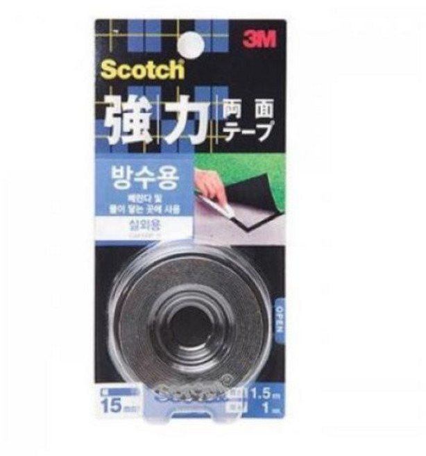 스카치 강력 방수 실외용 양면 테이프, 1개