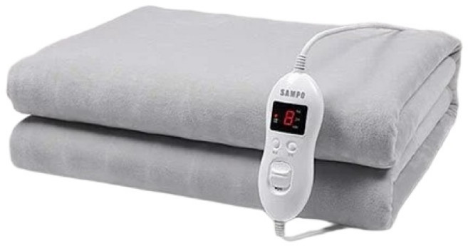 聲寶 SAMPO 恆溫定時雙人電熱毯 HY-HA12 定時安全 舒適親膚, 雙人 (140x160公分)