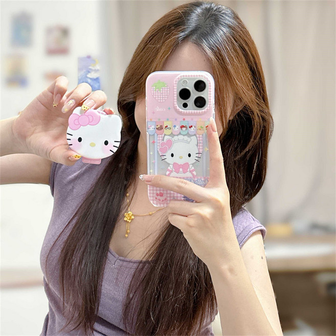 에코핏 휴대폰 맥세이프 호환 마그네틱 분홍리본키티, 1개