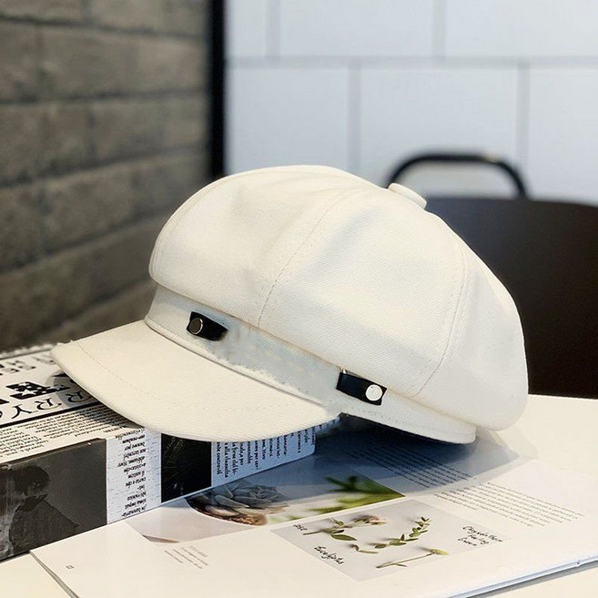 여성 베레모 사계절 여자 헌팅캡 캐주얼 봄 가을 베레 팔각모자 빈티지 빵모자 화가모자 기질 캡모자 WXY