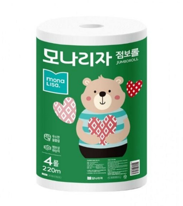 모나리자 2겹 점보롤 220m 16롤 flo3+1tFt