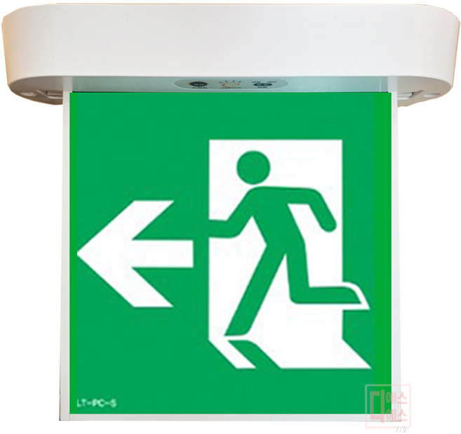 리더스테크 피난구유도등 천정형 대형 당일발송 국산정품, 1개