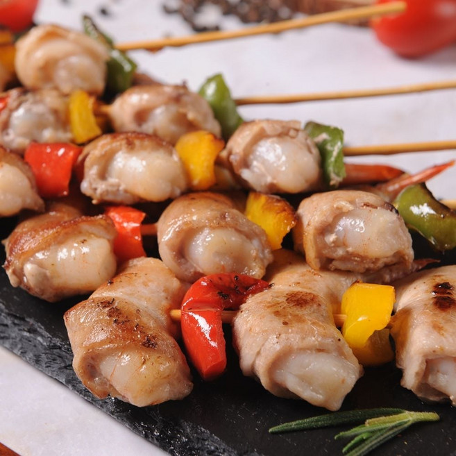 삼겹새우롤꼬치 350g 5꼬치 sis*92061JZ, [다물꼬치]삼겹새우롤꼬치350g5꼬치(면세), 1개