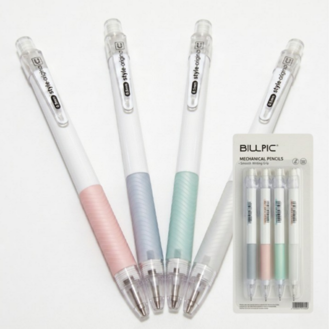빌픽 부드럽게 써지는 AIB 파스텔 샤프 4종, 0.5mm