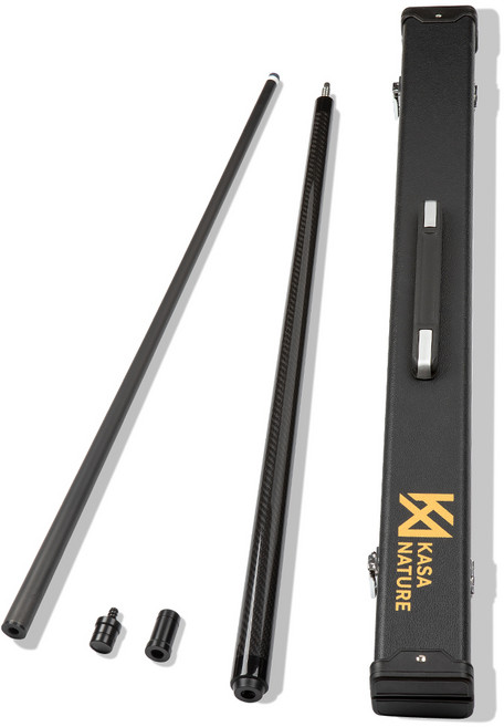 카사네이처 풀카본 당구 큐대 EDGE-PRO125 + 당구큐가방 + 조인트캡, 올 카본 black, 1세트