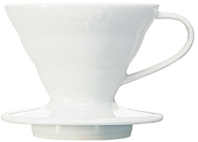 Hario V60白色 咖啡濾杯 錐形濾杯日本製 有田燒 原廠正貨, 磁石濾杯, 1個, 1~2人