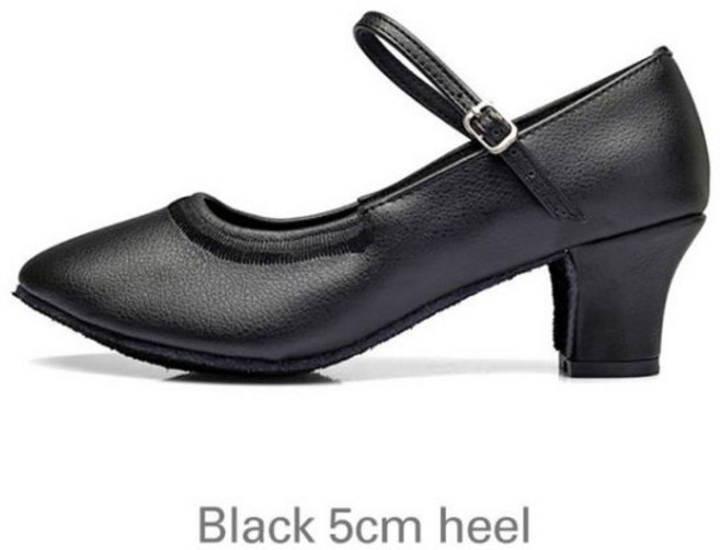 댄스화 댄스 초보 JI24211, 5.5, Black 5cm