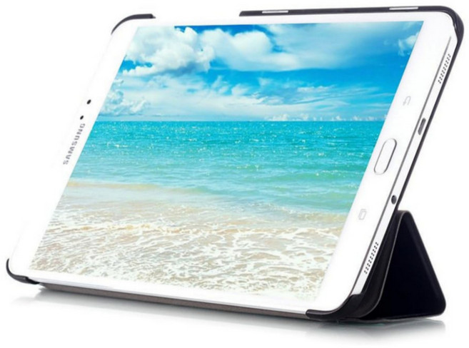 갤럭시탭S2 8.0인치 호환 케이스 북커버 보호 SM-T710 T713 T715 케이스나라, 블랙, 1개