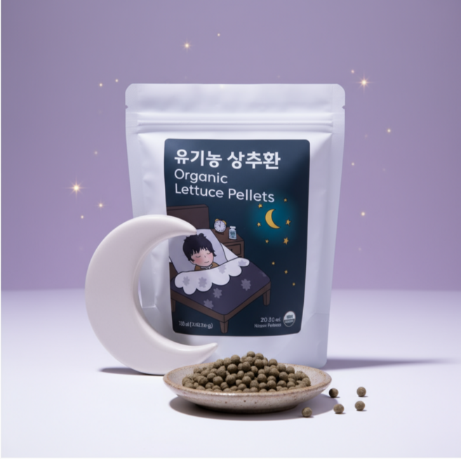 잠안올때 부모님선물 건강식품 환 유기농 상추환100g, 1개, 100g