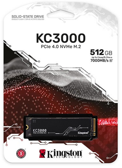 Kingston 金士頓 512GB KC3000 PCIe 4.0 NVMe M.2 2280 SSD 固態硬碟 公司貨, SKC3000S