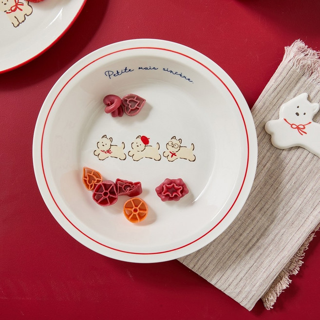 모던하우스 봉쥬르두부 파스타볼 D22 레드 CA3326044, 1개