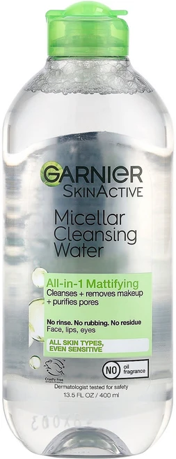 가르니에 스킨액티브 미셀라 클렌징 워터 올인원 매티파잉 400ml GNR-49705 - 쿠팡
