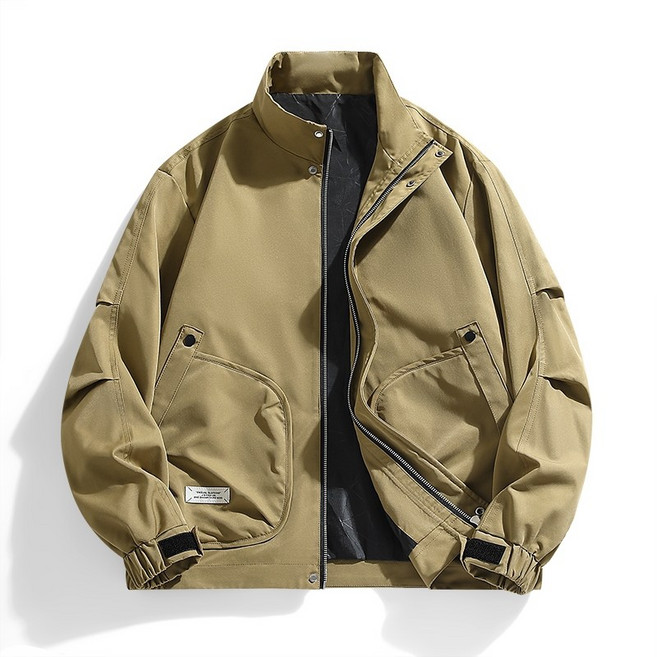 M-8XL秋冬季男生外套 刷毛防風夾克 大尺碼工裝飛行外套