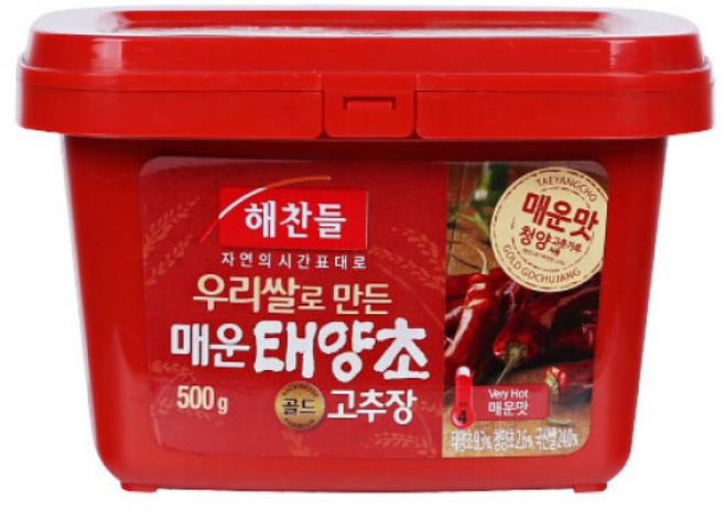 우리쌀태양초매운고추장해찬들총알배송, 1개, 500g