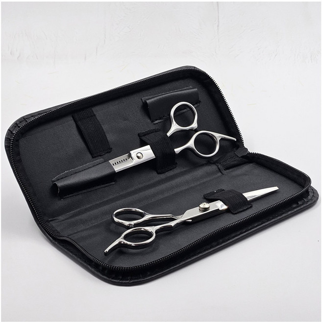 스위스윙거 미용가위 세트 헤어 숱 커트 머리 이발 전문가용 컷팅 틴닝가위, 1개, 일반미용가위세트