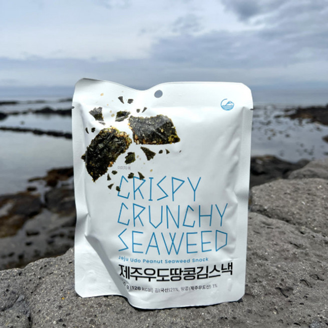 제주 우도땅콩 김 스낵 1팩