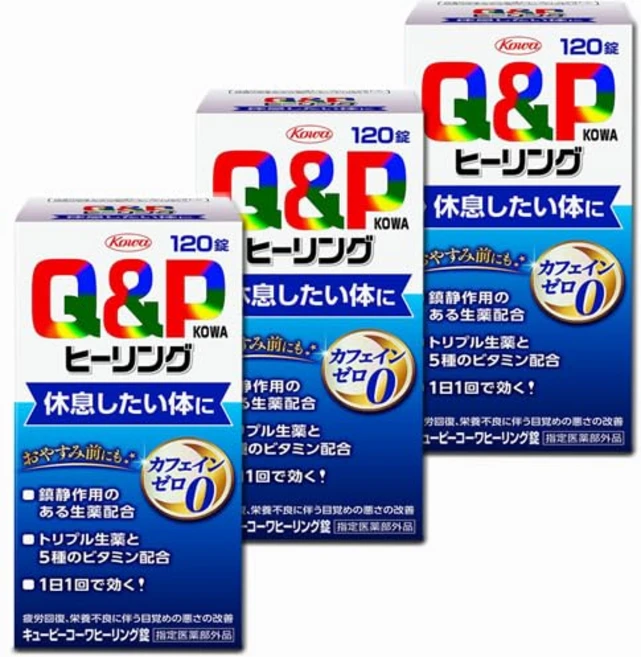 2개 3개 묶음판매 큐피 코와 힐링 정 120정 잠들기전 복용 불면증 개선 피로 회복 - 쿠팡