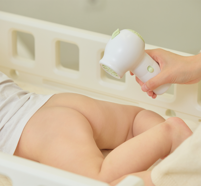 붐케어 바라미 아기 무선 드라이기 저소음 유아 고양이 강아지 드라이어, 옐로우