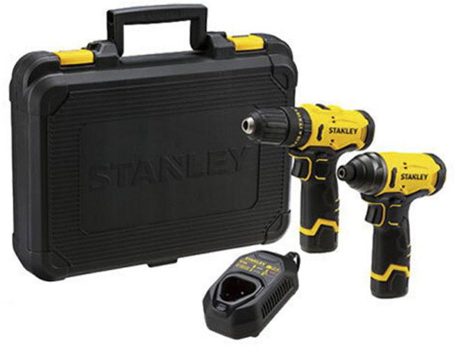스탠리 SCHI10D2K 충전 콤보 키트 12V MAX 2.0Ah 배터리 2팩 햄머드릴 임팩드라이버 SCH10 SCI10, 1개