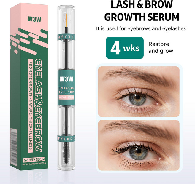 [마스카라 액체 눈썹액체] 2in1 가늘고 길게 뻗는 롱효과 탄력있는 컬 연출 순한 무자극 성분 장시간 지속되는 데일리 아이 브로우 메이크업, 1개, 01