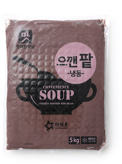아워홈 으깬팥 5kg 팥죽 팥칼국수용, 1개