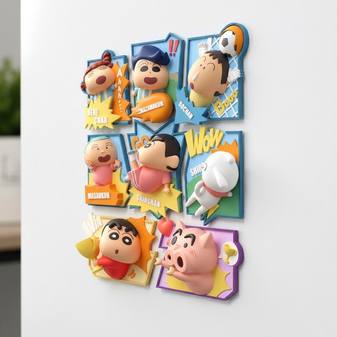 BenF Joy 짱구 냉장고 자석 랜덤 인테리어 마그넷 소품, 1개