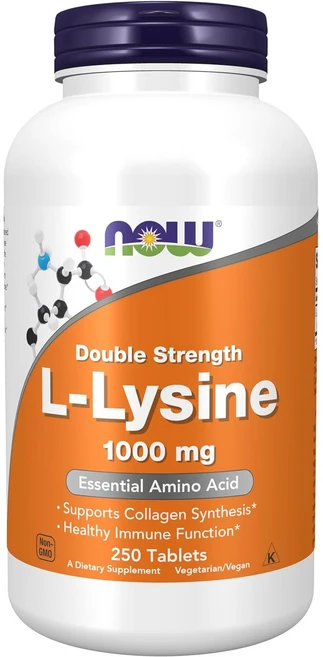 나우푸드 L-리신 1000mg 타블렛, 250정, 1개 - 쿠팡