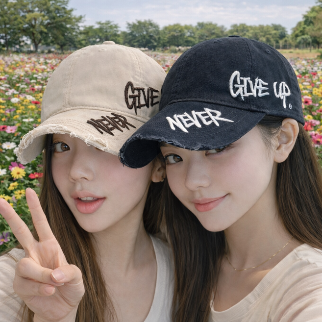 MIRRA 스트릿 빈티지 워싱 자수 캐주얼 코디 끝판왕 볼캡 모자