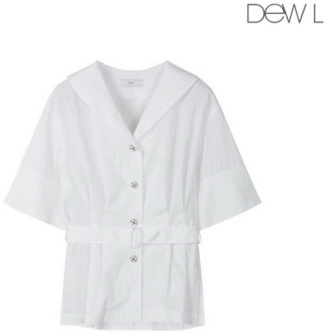 듀엘 자켓형 벨티드 블라우스 WH_L242PSC069 2726925