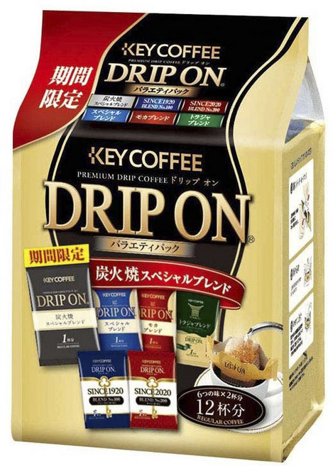 키커피 드립 온 버라이어티 팩, 1개, 8g, 12개입