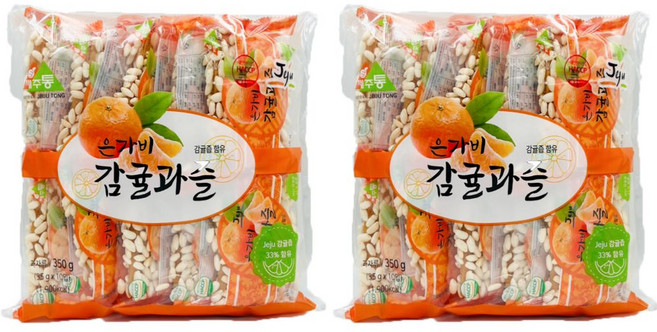 제주 은가비 감귤 과즐 한과 20개입, 2개, 350g