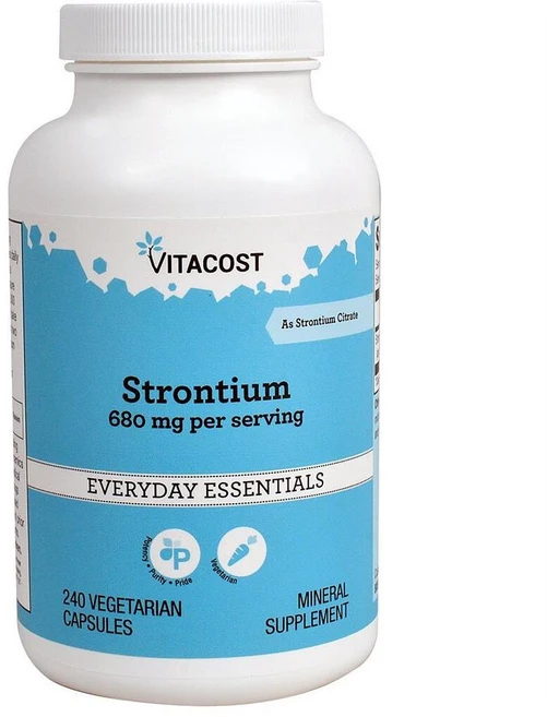 비타코스트 스트론튬 680mg 퍼서빙(120일분) Vitacost Strontium, 1개 - 쿠팡
