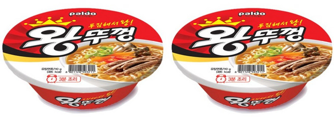 팔도 김치 왕뚜껑 110g, 72개