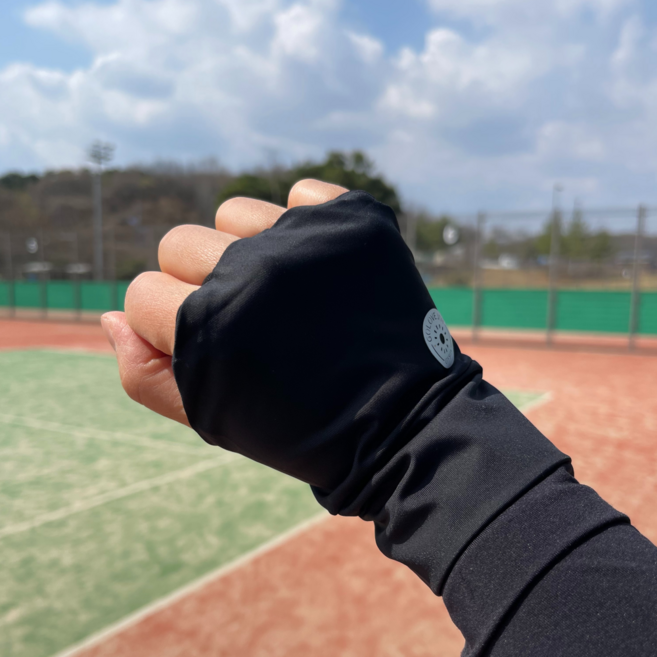 여성 테니스 손등장갑 양손 골프 쿨토시 자외선차단 여름 반장갑 손등가리개