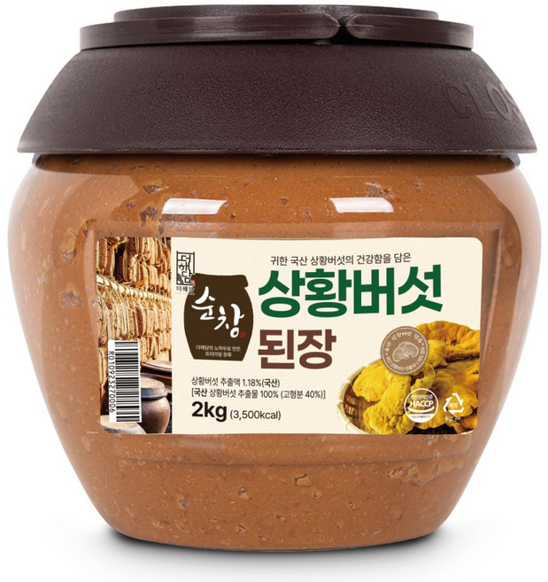 더해담 순창 상황버섯 된장, 2kg, 1개