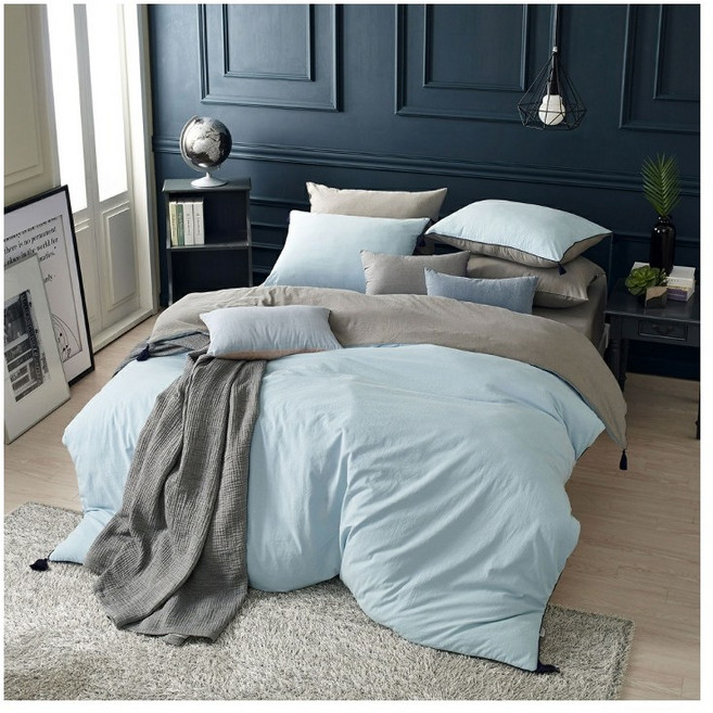 박홍근홈패션 호텔식 포트리 광폭 80수 고밀도 워싱면 차렵이불패드세트 S PB20FA60-004BLS