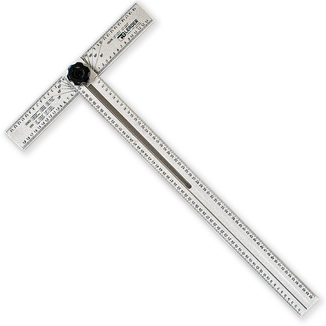 툴리버 타일 T자 티자 각도조절 알루미늄 제도용 작업용자 650mm 65cm 자, 1개