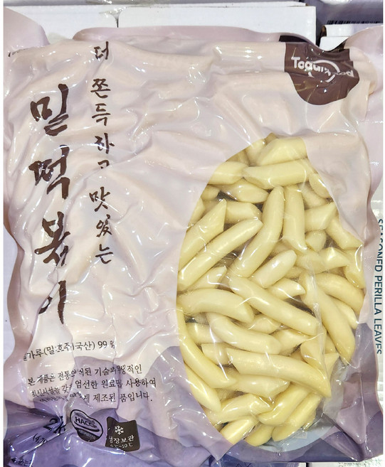 밀떡볶이떡토담 냉장 건조 소 2K X4, 4개