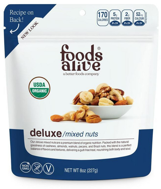 Foods Alive 푸드스 얼라이브 믹스 너트 226g (캐슈 아몬드 호두 피칸 브라질 혼합), 1g, 1개