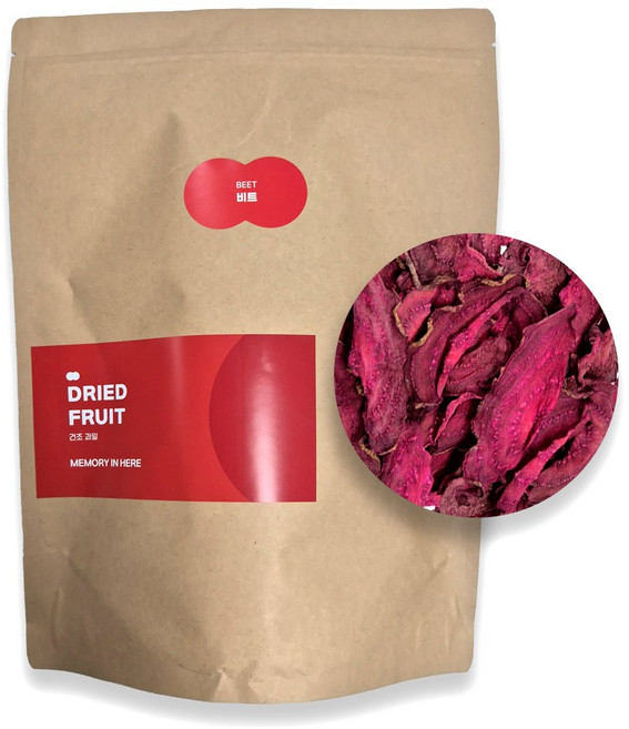 메모리인히어 비트칩 슬라이스 건조비트 건조채소, 100g, 1개, 1개입, 25g