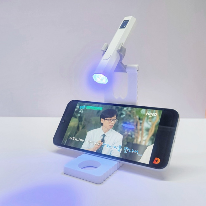 일리마 미니 UV 젤네일램프 거치대 세트 LED 일자형 램프, 1개, 화이트