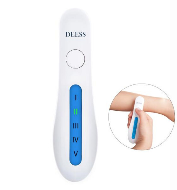 스마트 휴대용 피츠패트릭 스킨 리더 분석기 스킨 톤 센서 감지기 컬러 자동 테스트 시스템, 한개옵션0