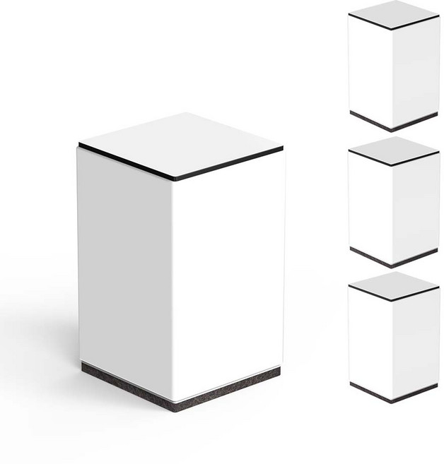 모락 가구 다리 높이 조절 탄소강 받침대 4개입 10CM, 1개, 화이트