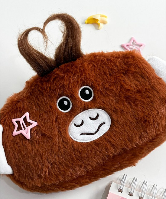 구쯔야 오랑우탄 오숭이 필통 파우치 새학기 펜케이스, 오숭이파우치, 1개, 브라운