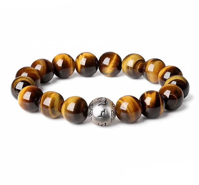 황호안석 원석 팔찌 재물운 금전운 사업운 행운 부적 특5A 남여공용