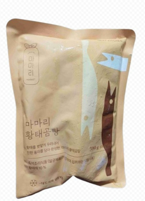 [마마리] 뽀얗게우러난국물 황태곰탕 국내산무 대파 간편하게준비하는국물요리, 3개, 500g